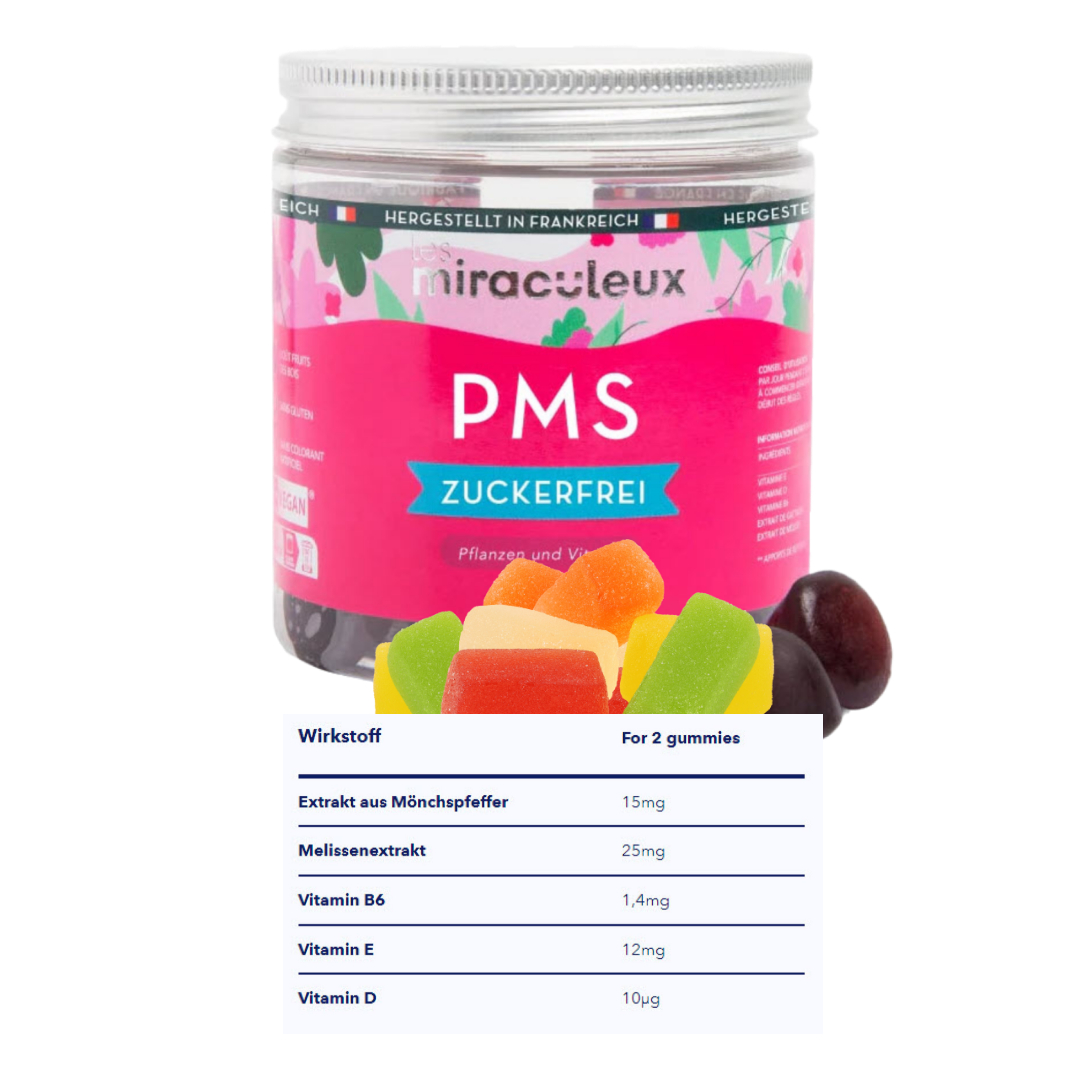 PMS Menstruationskomfort-Fruchtgummis